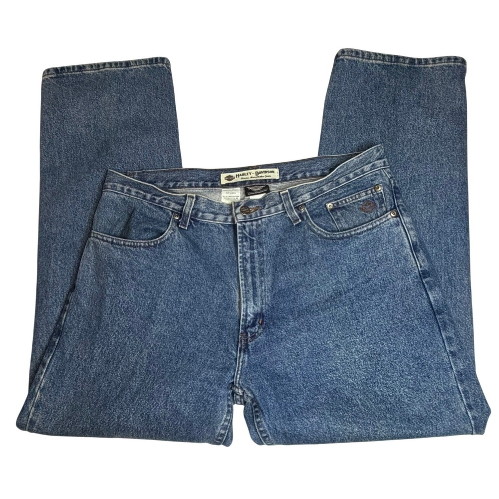 Harley-Davidson Genuine MotorClothes Mens Riding Blue Jeans 36x30 99026-07VM